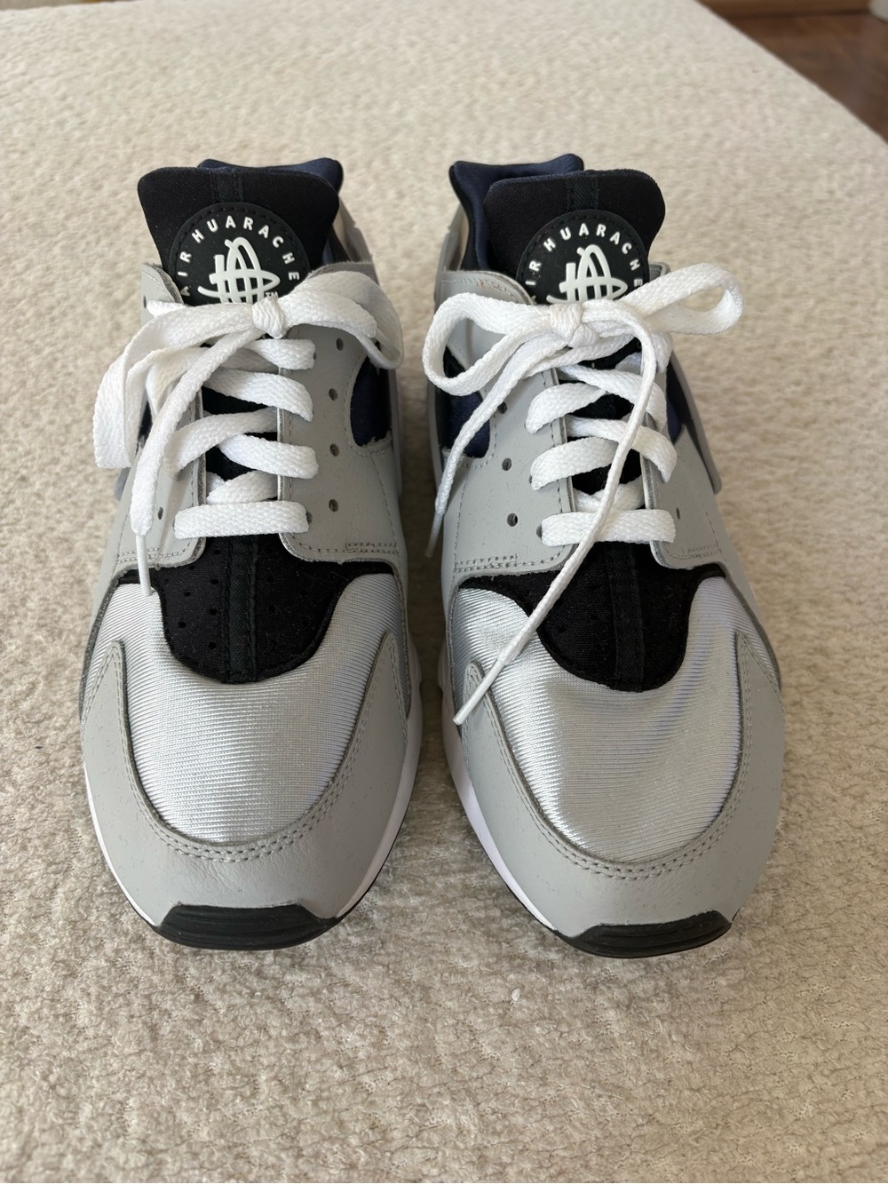 Nike Grey and Black Air Huarache Athletic Sneakers